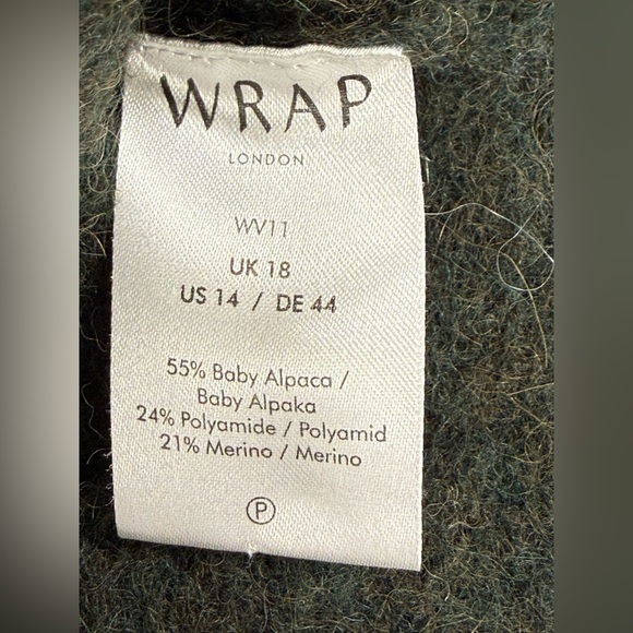 Wrap London Heather Melange Cropped  Turtleneck Sweater - Picture 11 of 11